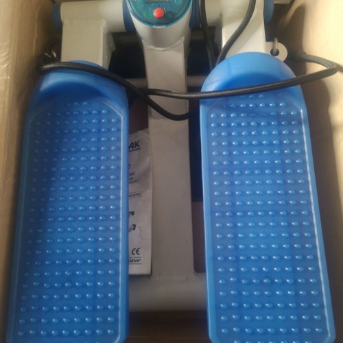 Fitness stepper used with hand resistance bands