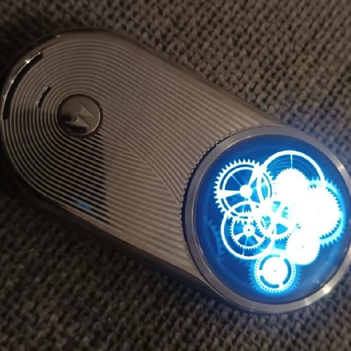Motorola Aura used silver mobile phone