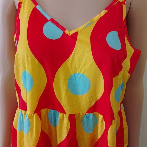 Long colorful balloon dress new, sizes M and L