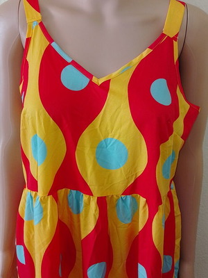 Long colorful balloon dress new, sizes M and L
