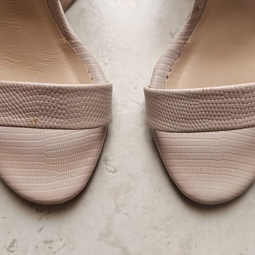 Sante sandals like new, open pink, 8cm heel