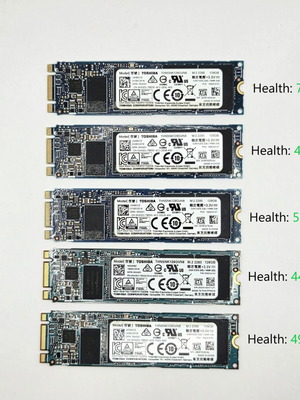 Toshiba THNSNK128GVN8 128GB M.2 2280 SATA SSD μεταχειρισμένο, σετ 5 τεμαχίων