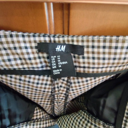 H&M checked pants like new