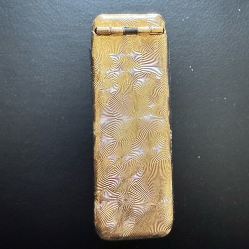 Vintage French Art Deco cigarette case used Moulin Rouge Paris
