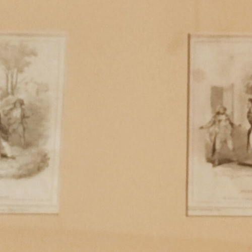 French engravings with a special and precise frame