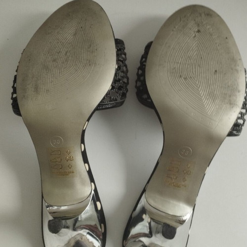 Roberto Botella mules leather used, size 37.5/38, black