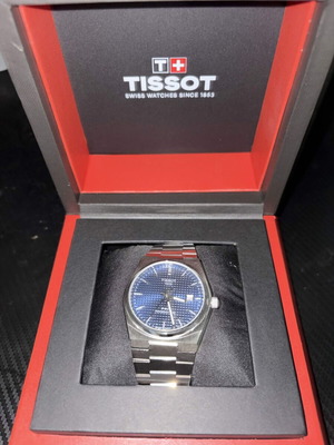 Tissot PRX Powermatic 80 ρολόι σαν καινούργιο, μαύρο και μπλε