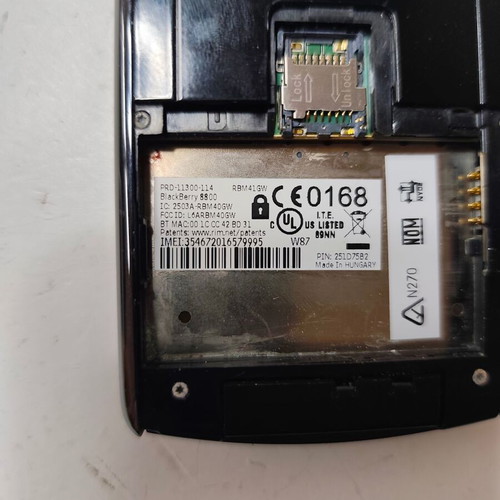 Blackberry 8800 used, unknown functional condition