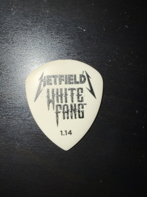 Metallica Hetfield White Fang guitar pick like new Athens 2026