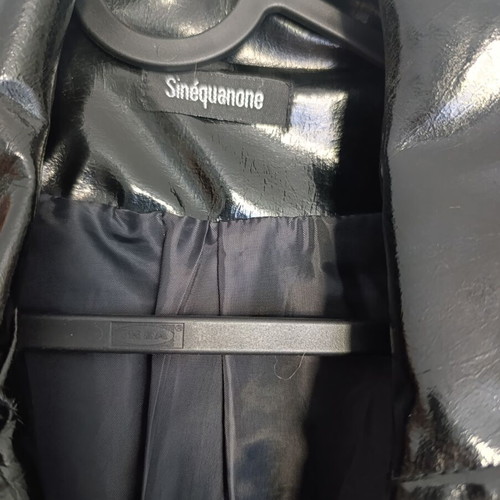 Sinequanone Patent PVC Biker Jacket Black like new