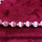 Bracelet with pink quartz used