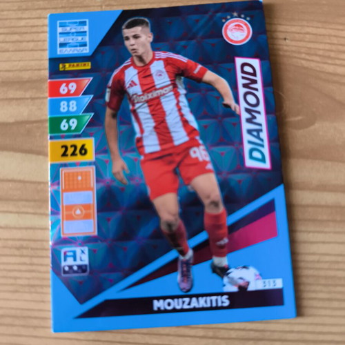 Mouzakitis Diamond Panini Adrenalyn 2024-25 collectible card like new