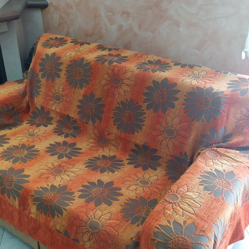 Set of 3 sofa throws double-sided, new