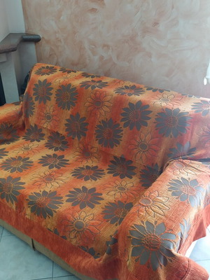 Set of 3 sofa throws double-sided, new