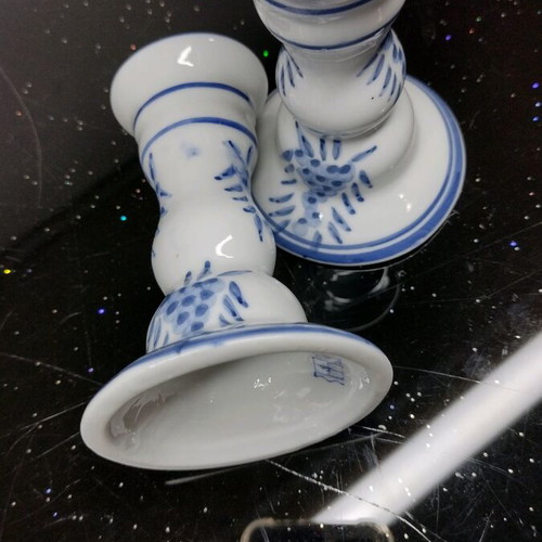 Delft Hand-Painted Table Accessories Set used