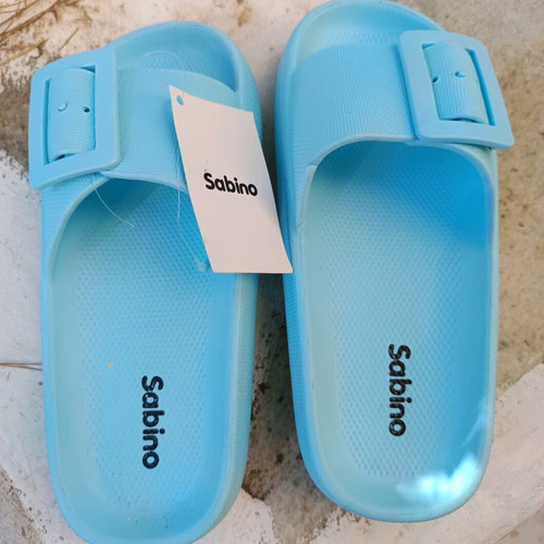 Sabino slippers size 37 new in light blue