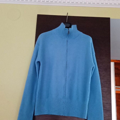 Women's knitted cardigan blue, like new, size XL