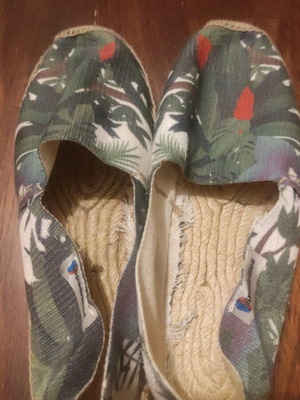 Espadrilles size 38 like new, multicolored