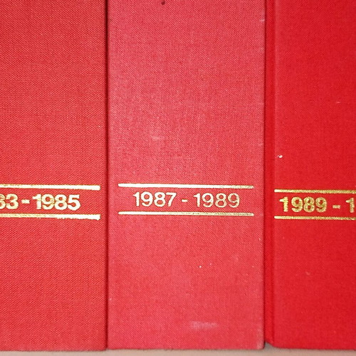 Archeologia magazine filing volumes used, 3 pieces 1983-1991