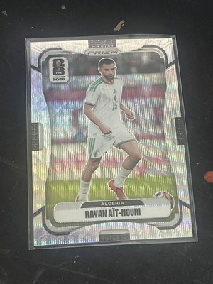 Rayan Ait-Nouri Silver Wave Panini Prizm World Cup Card like new