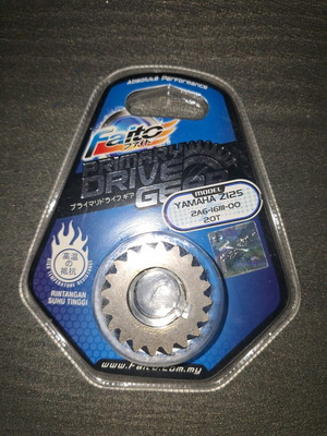 Yamaha Z125 clutch gear new 20 teeth Faito
