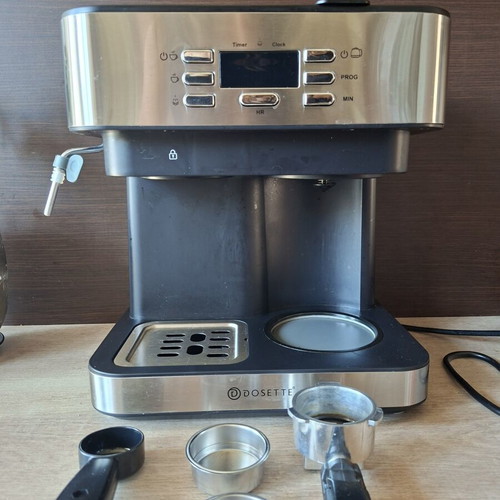 Dosette Coffee Maker used, makes French coffee, espresso, and milk froth