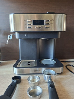 Dosette Coffee Maker used, makes French coffee, espresso, and milk froth