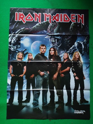 Iron Maiden Metal Hammer συλλεκτική αφίσα σαν καινούργιο 75×55 εκ.