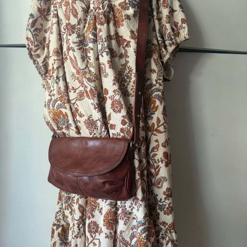 Replay vintage leather shoulder bag like new, brown