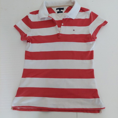 Tommy Hilfiger women's polo shirt striped, like new, medium