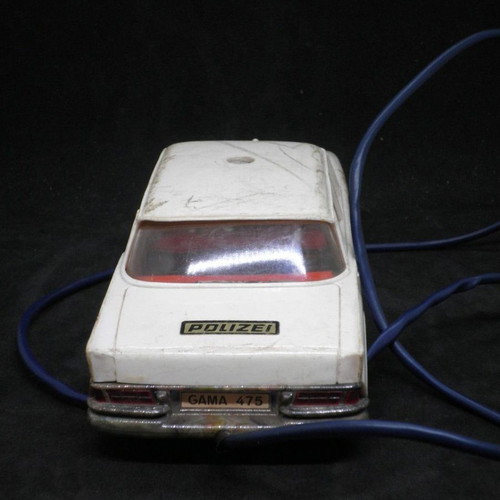 Antique Mercedes police toy car used, GAMA