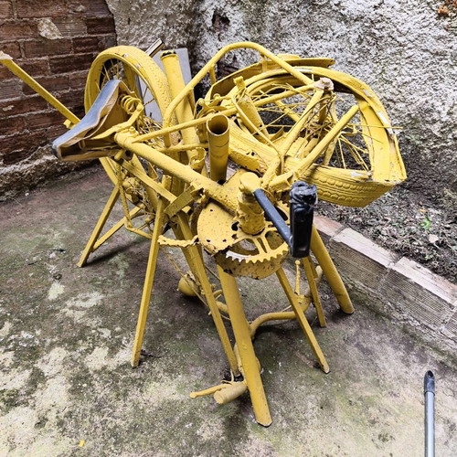 Bicycle Table Base used, artistic sculpture