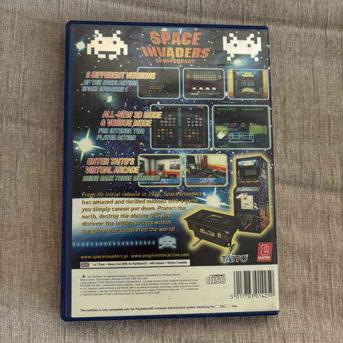 Space Invaders Anniversary PlayStation 2 PS2 game used, English