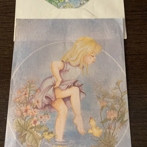 Vintage retro letter writing paper and envelope by Sarah Kay