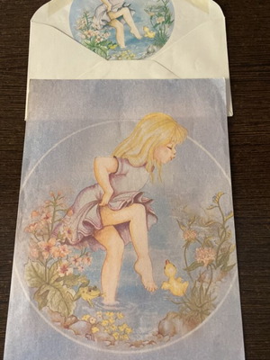 Vintage retro letter writing paper and envelope by Sarah Kay