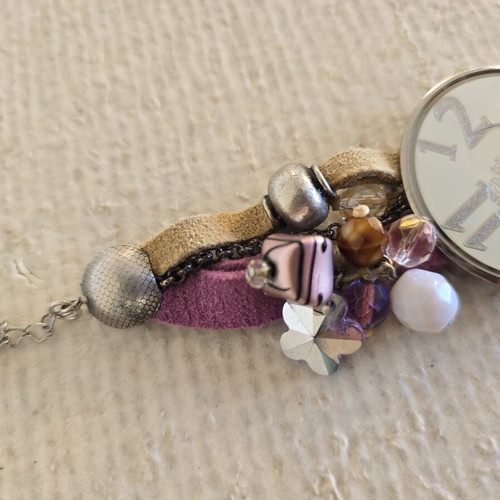 Watch multicolor used, no battery, unique piece