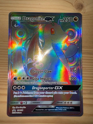 Pokémon Dragonite GX Promo Card Jumbo Size like new