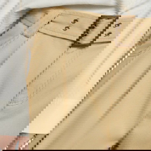 Αφόρετο μπεζ παντελόνι με ζώνη / Size 36 με καρτελάκια