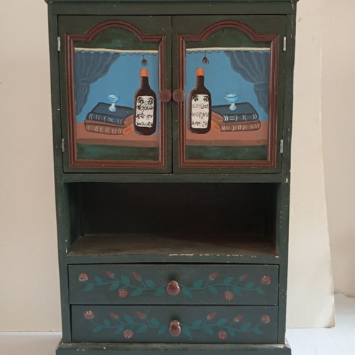 Handmade small furniture like new, wooden drawer cabinet
