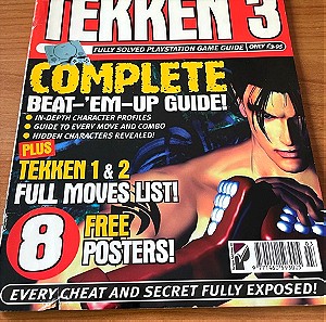 TEKKEN 3 FULLY SOLVED PLAYSTATION GAME GUIDE - COMPLETE SOLUTIONS - PARAGON PUBLISHING