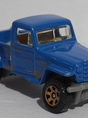 Matchbox MBX Jeep Willys 4x4 μπλε 1:64 pickup truck μεταχειρισμένο