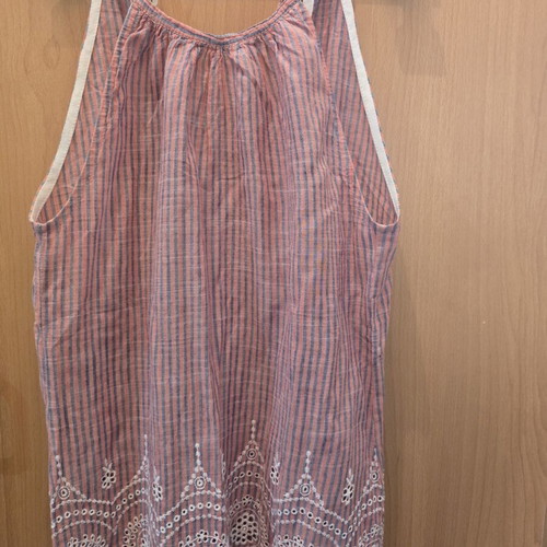 Billy Sabbado women's pink striped tank top like new, size S