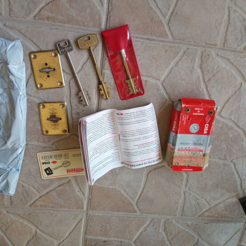 CISA security lock used for armored door with 4 keys