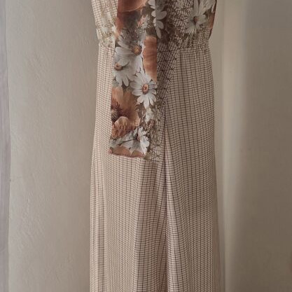 Vintage dress 1970s brown, used, size S