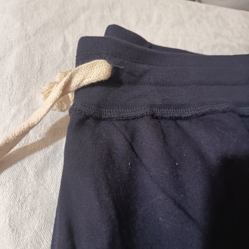 Men's shorts blue, new, knee-length with pockets, size S