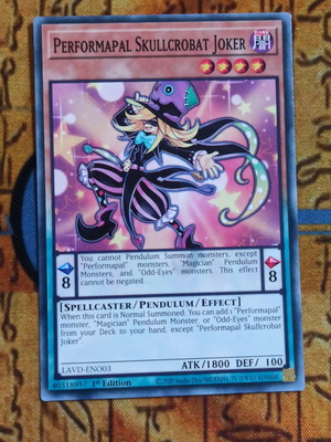 Performapal Skullcrobat Joker κάρτα Yu-Gi-Oh!