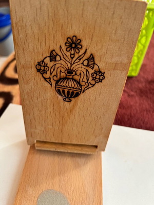 Wooden notepad holder from Kalavryta 1970 like new