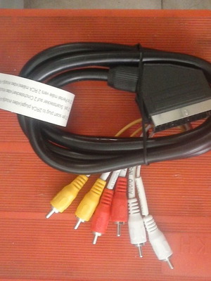 Scart Male to 6xRCA Male Cable 1.5m New