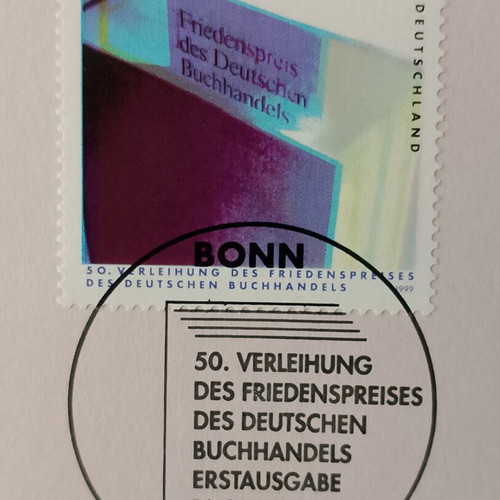German stamps 1999 first day cover Bonn, unsealed block of four