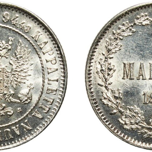 1 Markka 1915 S UNC-Mint State Coin